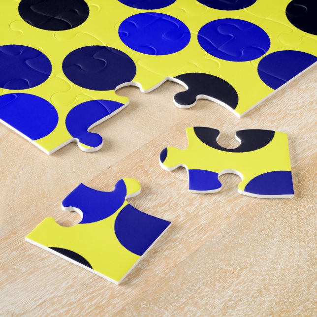 Se Dots Black and Blue PUZZLE Pussel (Sidan)