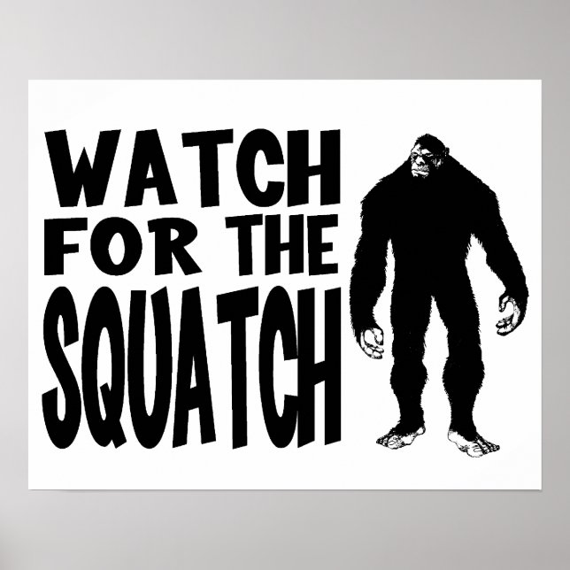 Se efter SQUATCH! Poster (Framsidan)