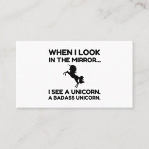 SE EN BADASS UNICORN VISITKORT