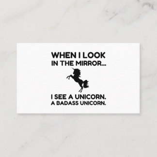 SE EN BADASS UNICORN VISITKORT