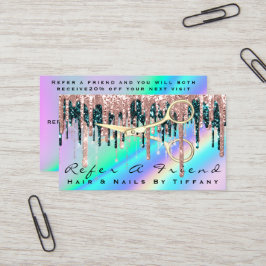 Se en Friend Hairdresser Scissors Ro Holograph Visitkort