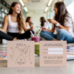 Se en illustration av söt händer med vännljus rabattkort