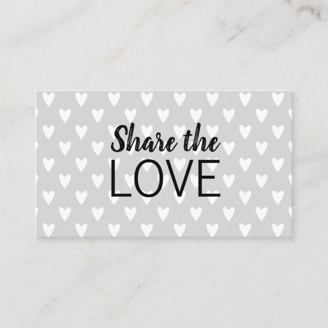 Se en moderiktig modern grå visitkort för vän (Framsida)