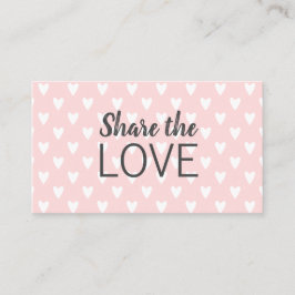 Se en moderiktig modern rosa visitkort för vän