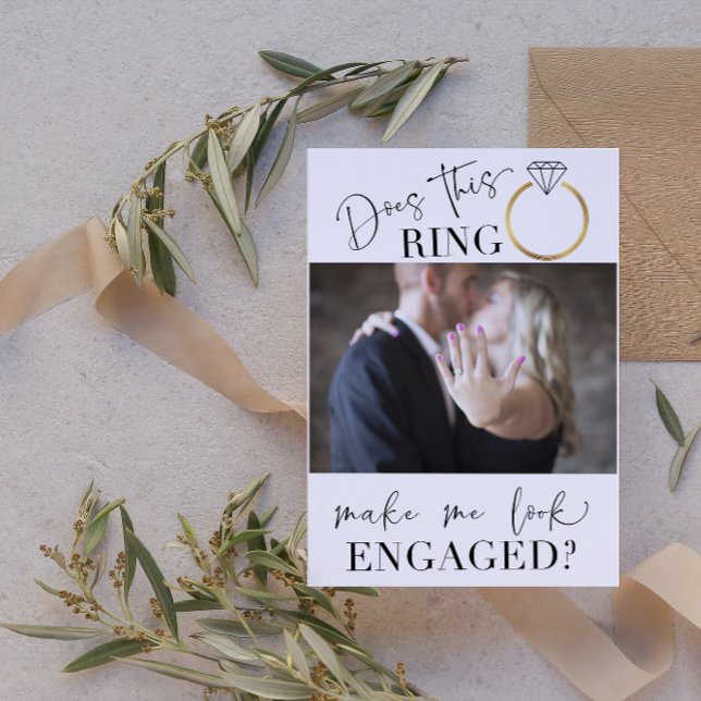 Se engagerad  fotovit Förlovningsfest Inbjudningar (Engaged & Excited! Join Us for the Party 🥂💍 [Personalize Here])