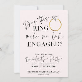 Se engagerad framtid, fru Ring Bachelorette Party Inbjudningar