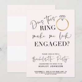Se engagerad framtid, fru Ring Bachelorette Party Inbjudningar