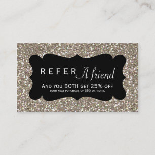 SE ett guld- glitter för VÄN & svärta Rabattkort