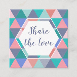 Se ett kort för triangel för vänremissbeställare