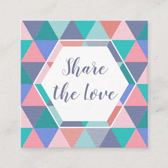 Se ett kort för triangel för vänremissbeställare (Framsida)