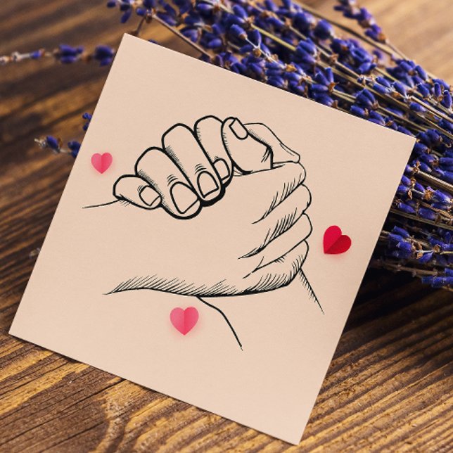 Se ett ljus i Trendiget Ljuspersikor Heart Rabattkort (Refer A Friend Trendy Light Peach Pastels Heart Referral Card)