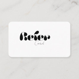 Se ett vänligt affärskort visitkort