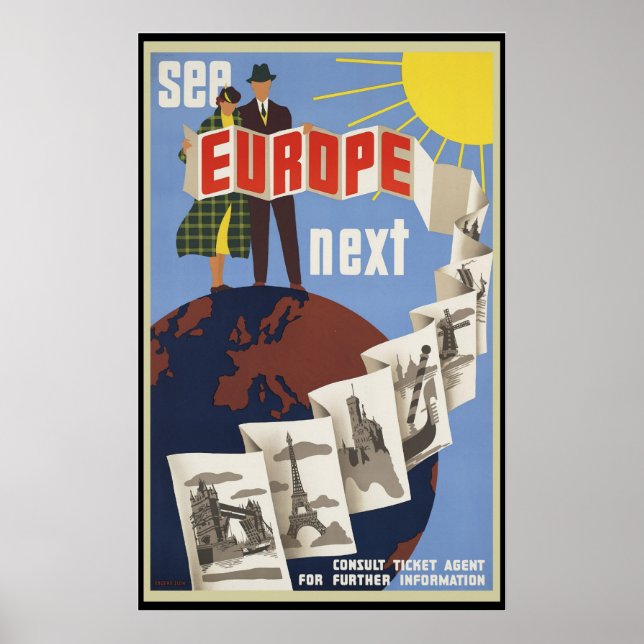 Se Europa nästa Poster (Framsidan)