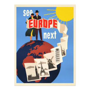 Se Europa Nästa resaffisch, Fototryck