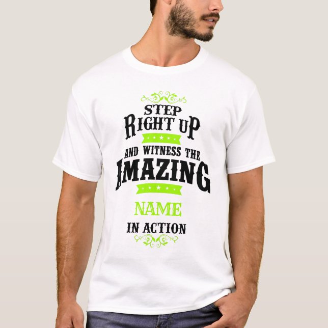 Se fantastisk anpassade namn i åtgärd T-Shirt (Framsida)