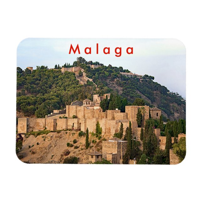 Se fästningen Alcazaba i Malaga. Magnet (Horisontell)
