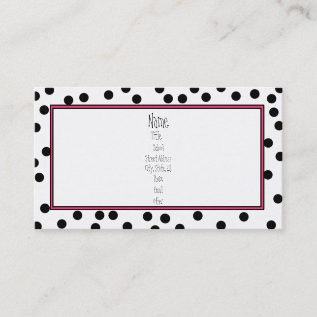 Se fläckar visitkort (Framsida)