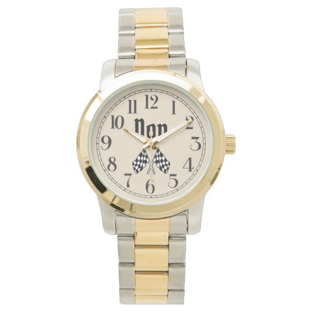 Se Flaggor-bevakning, genomskurna Armbandsur (Framsida)