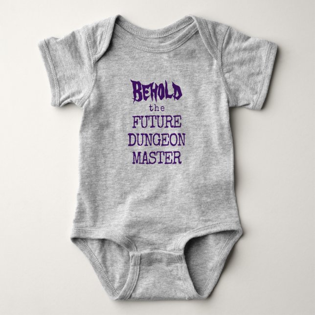 Se framtidens Dungeon Master Baby Bodysuit T Shirt (Framsida)