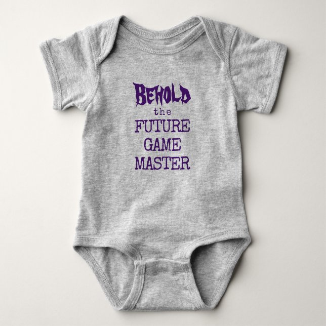 Se framtidens spel mäster baby kroppströja t shirt (Framsida)