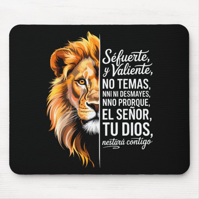 Sé Fuerte Y Valiente Lion Art For Insrational Soul Musmatta (Framsidan)