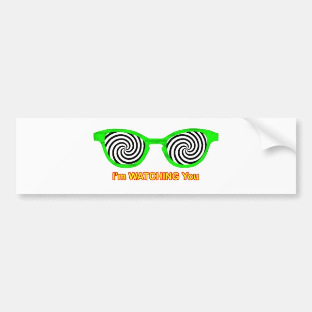 Se Grönten Hypnotize Sunglasses vid MUSEUM Bildekal (Framsidan)