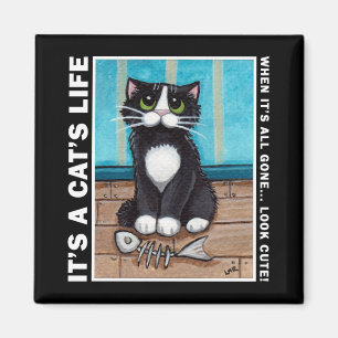 Se gullig v.02 - det är en katt livmagneten magnet