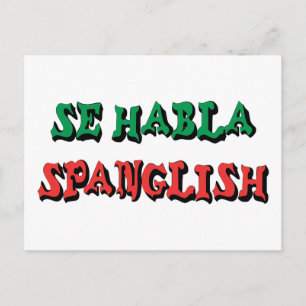 Se Habla Spanglish Vykort