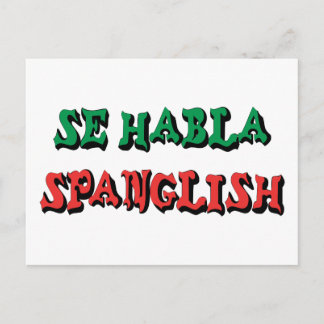Se Habla Spanglish Vykort