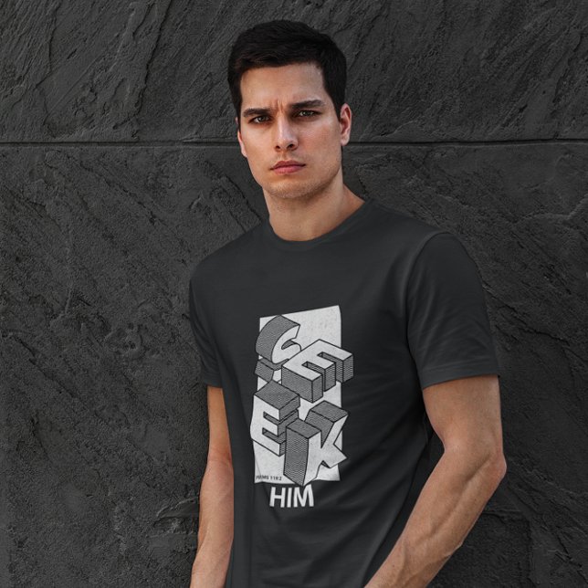 Se hans kristna moderna designpsalms 119:2 t shirt (Skapare uppladdad)
