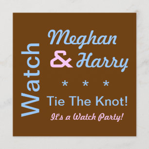 Se Harry och Meghan gifta sig Inbjudan