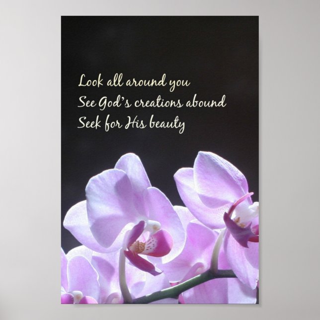Se hela ditt Haiku Orchid Photo Poster (Framsidan)