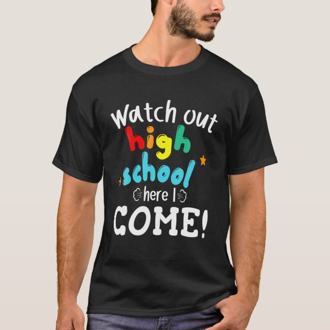 Se högskolan här i Kom Senior Student T T Shirt (Framsida)