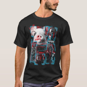 Se Hundar Legion Glitchy Mask Panels T Shirt