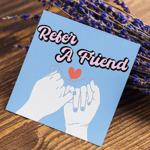 Se illustration av Händer för Friend Heart-skript Rabattkort
