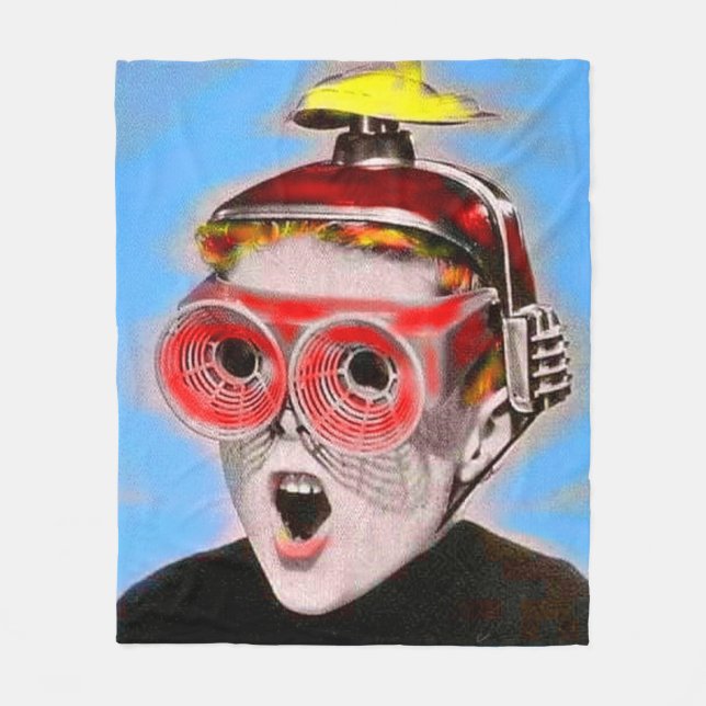 se in i framtiden fleecefilt (Framsidan)