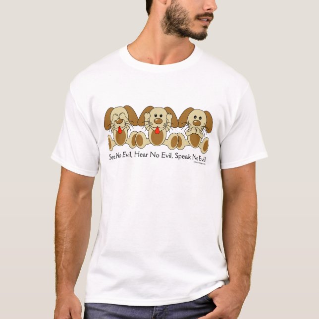 Se inga onda valpar t-shirt (Framsida)