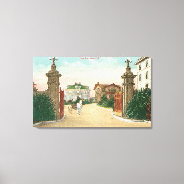 Se ingången till presidentens terror canvastryck (Framsida)