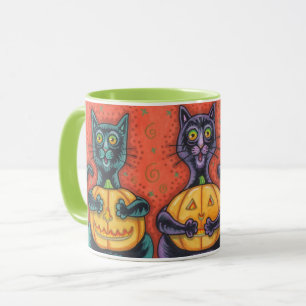 SE INGEN EVIL SVARTA KATTER, HALLOWEEN COMBO MUGG