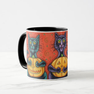 SE INGEN EVIL SVARTA KATTER, HALLOWEEN COMBO MUGG