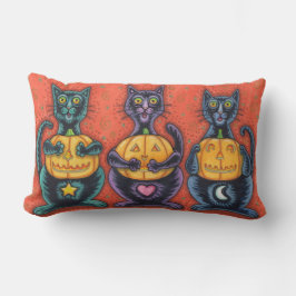 SE INGEN EVIL SVARTA KATTER, HALLOWEEN LUMBAR PILL LUMBARKUDDE
