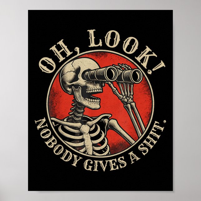 Se ingen Ge på en fin Sarcastic Sstickel Poster (Framsidan)