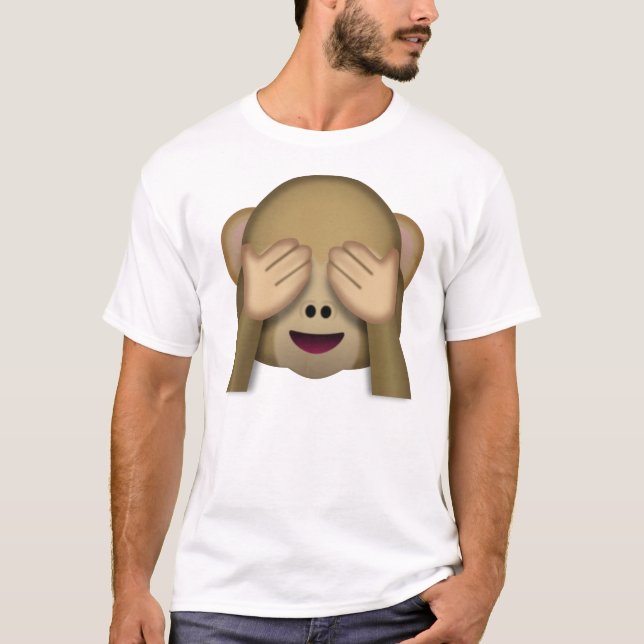 Se-Ingen-Ondska apaemoji Tee Shirt (Framsida)