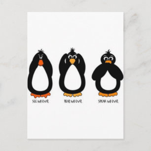 Se ingen ondska, hör ingen ondska, tala ingen onds vykort