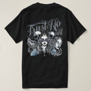 Se ingen ondska, prata ingen ondska" Tatto Flash T Shirt
