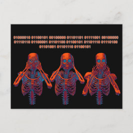 Se inget ont, hör inget ont, säg inget ont vykort