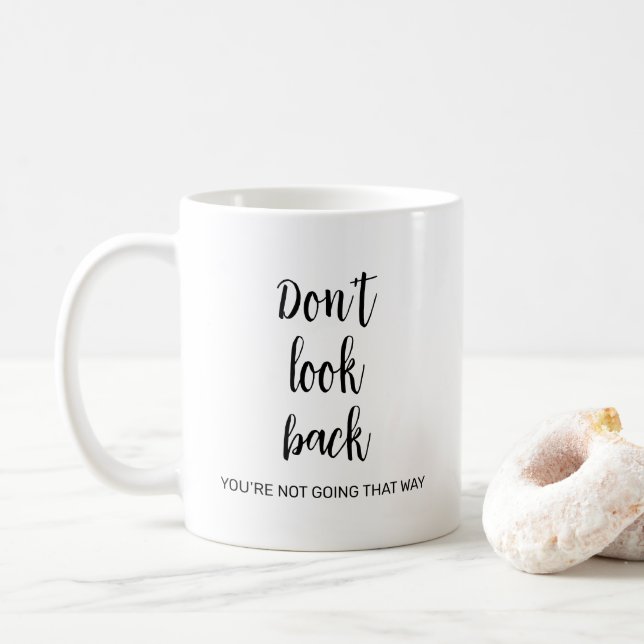 Se inte Anpassningsbarna Bakåt, kalligrafi Kaffemugg (Med munk)