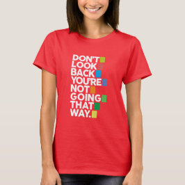 Se inte bakåt t shirt