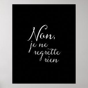 Se inte baksida - ingen inspirera ångerfransk poster