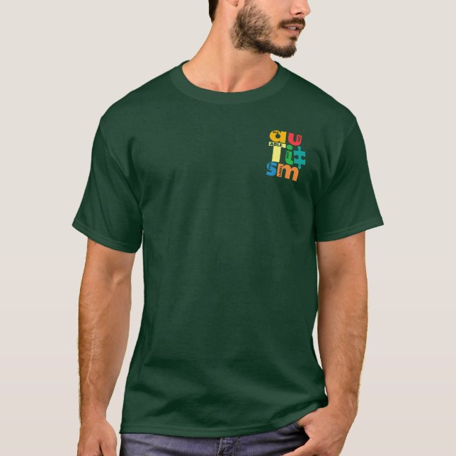 Se inte etikettstödet för autism t shirt (Framsida)